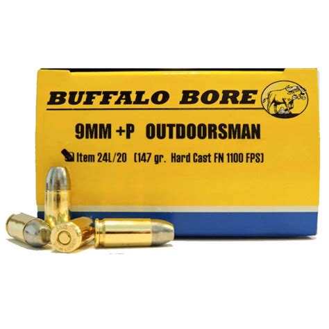 9mm hard cast ammo tested|buffalo bore 9mm outdoorsman ammo.